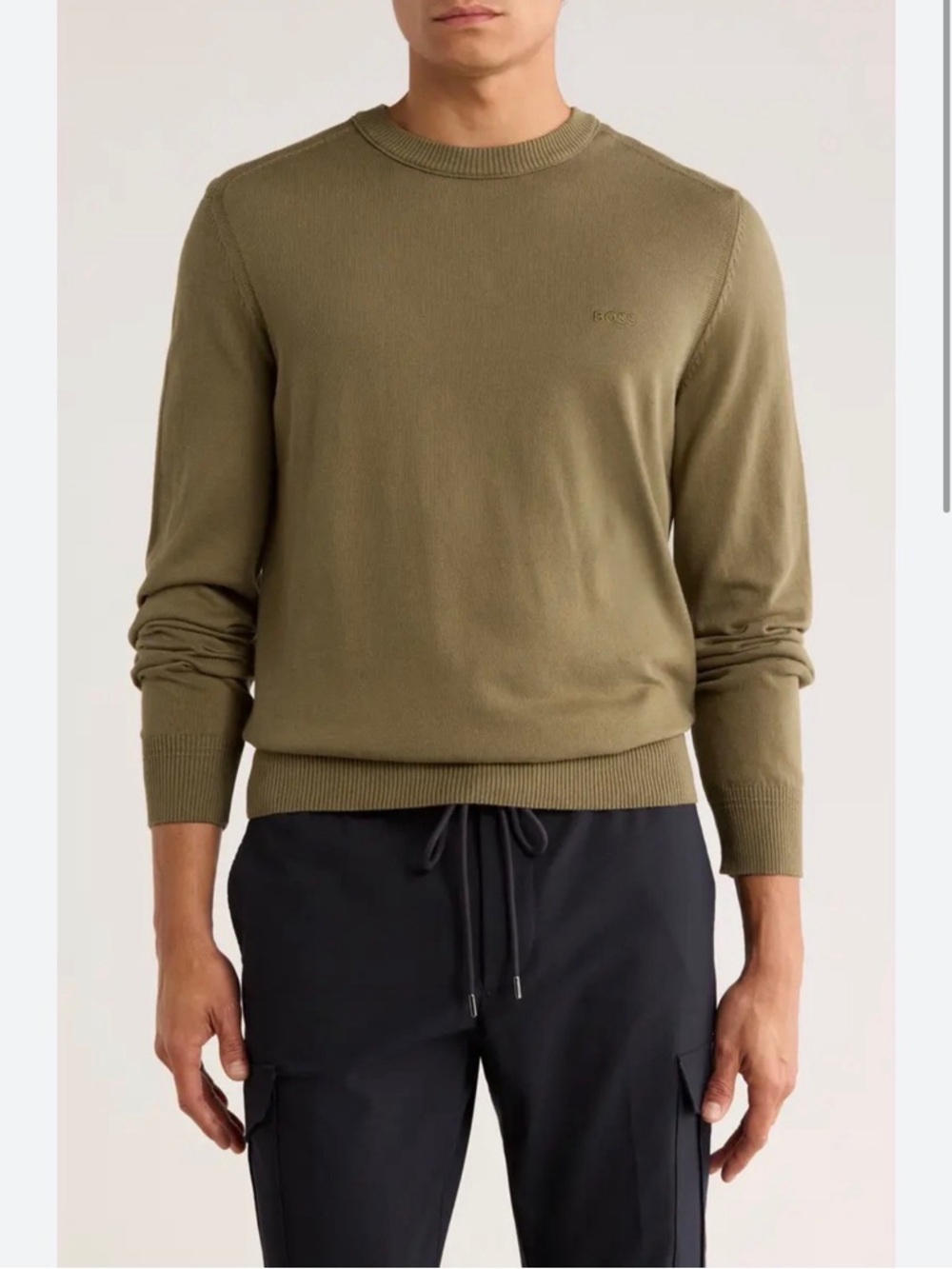 Boss Men's asac wool blend Crewneck Sweater size XL